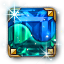Dyad Gilded Square Sapphire-Peridot
