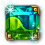 Dyad Gilded Square Emerald-Peridot