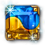 Dyad Gilded Square Citrine-Sapphire