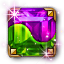 Dyad Gilded Square Emerald-Amethyst