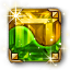 Dyad Gilded Square Citrine-Emerald