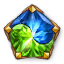 Dyad Gilded Pentagonal Sapphire-Emerald