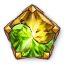 Dyad Gilded Pentagonal Citrine-Emerald