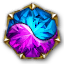 Dyad Gilded Heptagonal Sapphire-Amethyst