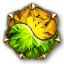 Dyad Gilded Heptagonal Citrine-Emerald